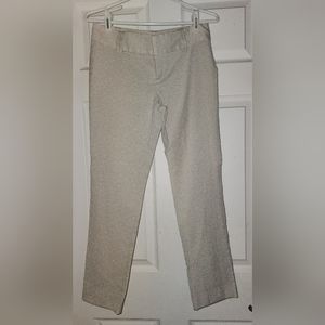Banana Republic Ivory Textured Slacks Size 2